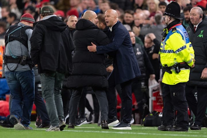 Arne Slot, Josep Guardiola Arne Slot, Josep Guardiola