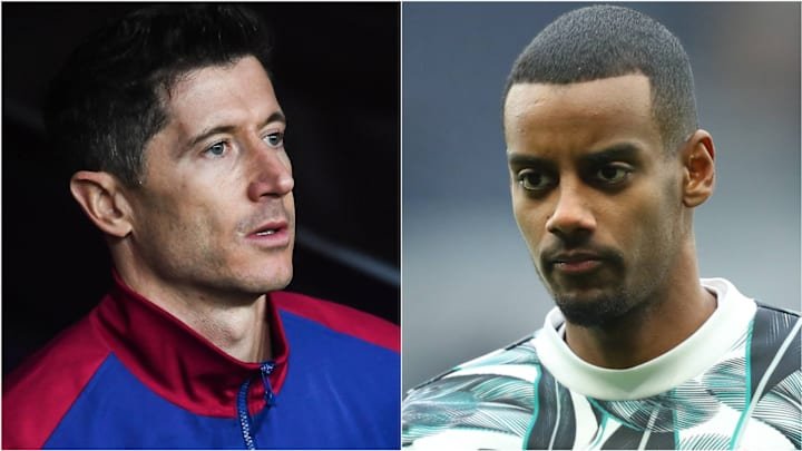 Robert Lewandowski could be replaced at Barcelona in the long-term by Alexander Isak