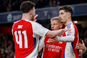 Declan Rice and Kai Havertz were on the scoresheet for Arsenal