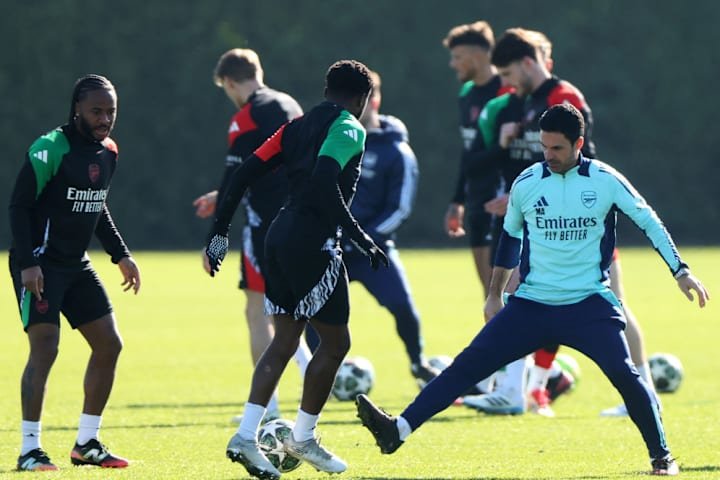 Mikel Arteta, Nathan Butler-Oyedeji, Raheem Sterling