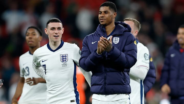 Phil Foden and Marcus Rashford started for England on the flanks