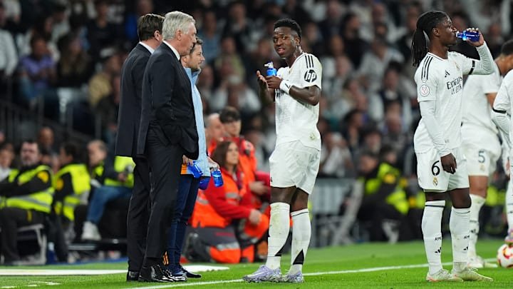 Ancelotti clashed with Vinicius