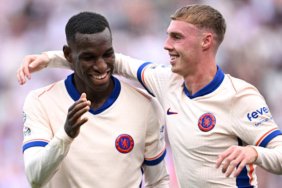 Nicolas Jackson (left) and Cole Palmer were included in the starting XI against Brentford