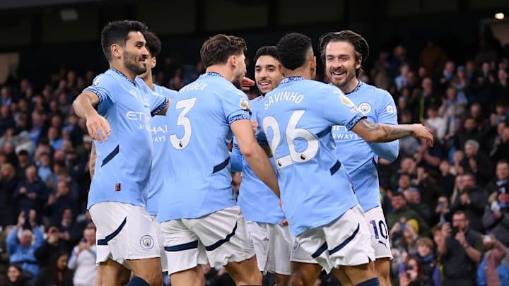 Leicester City were seen off in Man City's last home game