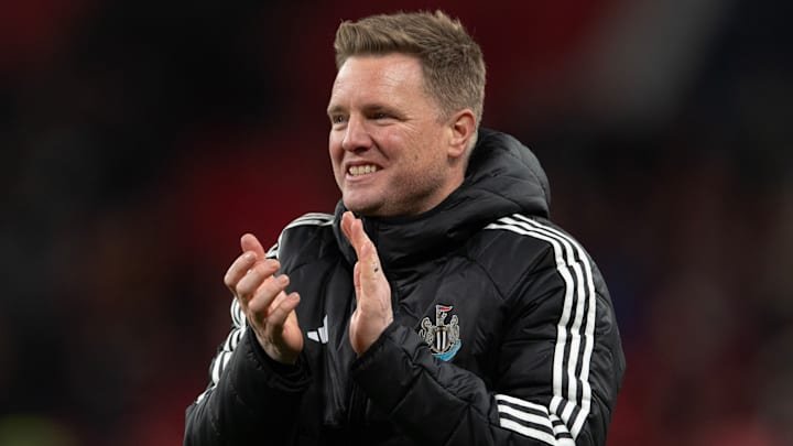 Eddie Howe missed Newcastle's victory over Manchester United on Sunday afternoon