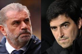 Andoni Iraola (right) had been billed as a potential replacement for Ange Postecoglou