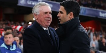 Carlo Ancelotti (left) and Mikel Arteta exchanged some warm words